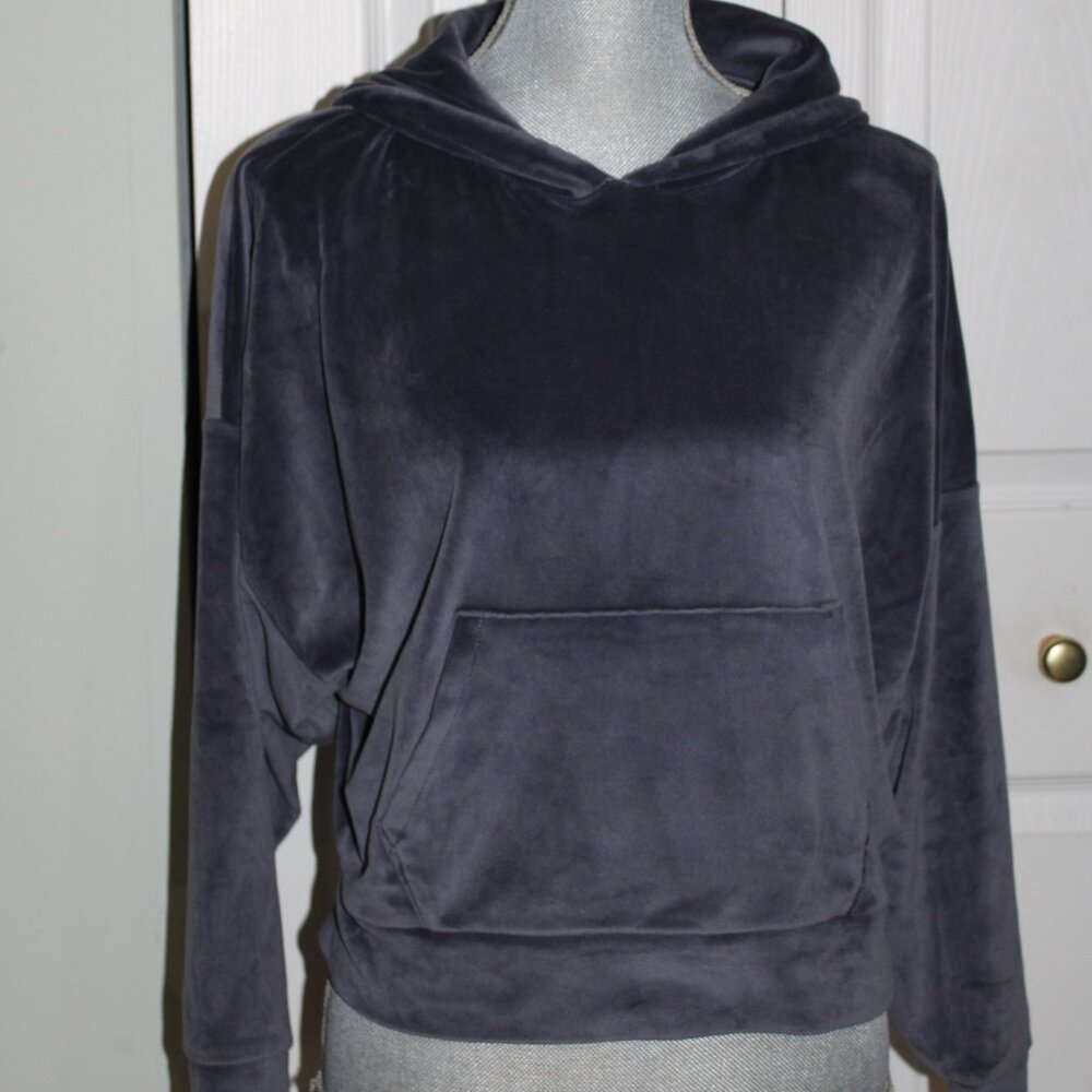 AEO Blue Velour Hoodie